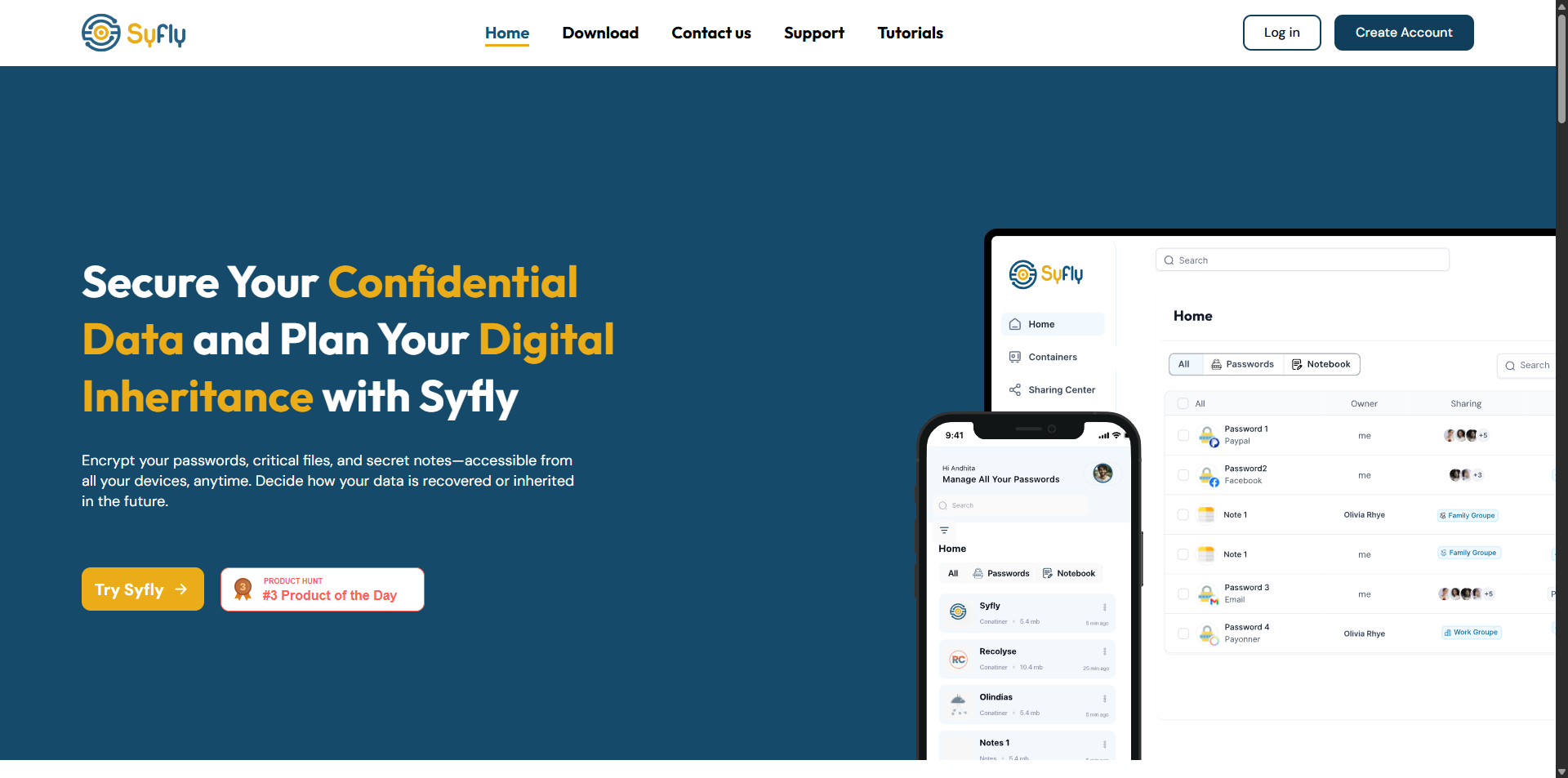 Syfly — SaaS platform UI/UX design by Chaima Ajimi